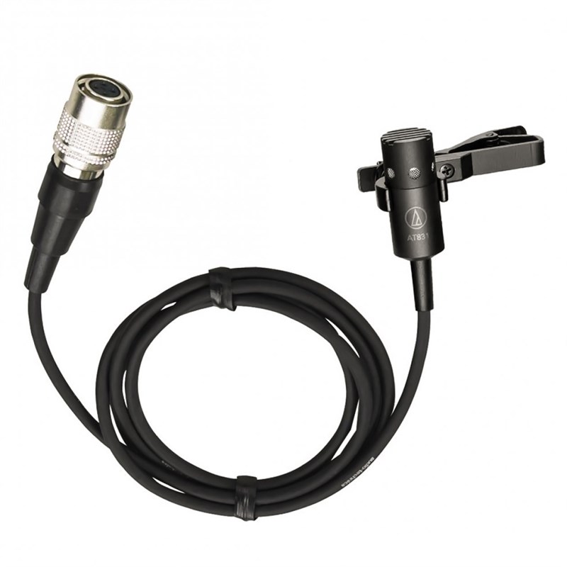 Audio Technica AT831CW Miniature cardioid condenser microphone, Clip-on lavalier mic