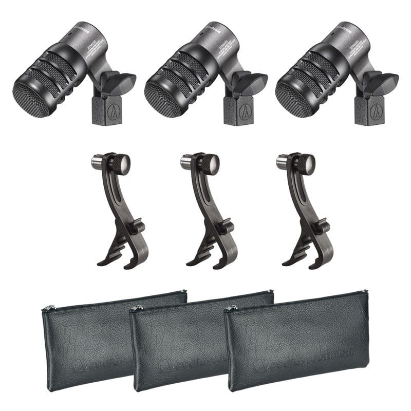 Audio Technica ATM230PK Hypercardioid dynamic instrument microphone 3 pack