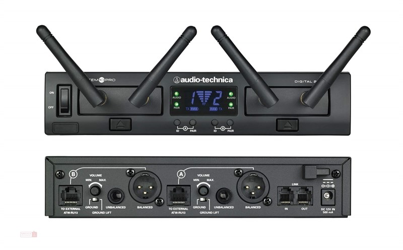 Audio Technica ATW-1312 El + Yaka veya Headset Kablosuz Mikrofon