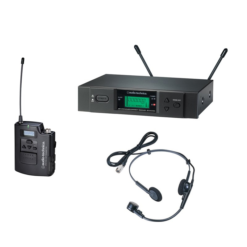 Audio Technica ATW-3110B/H UniPak system with PRO8HEcW 52 channel