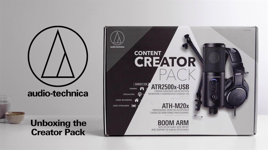 Audio Technica Creator Pack For Podcasting, Recording, Streaming