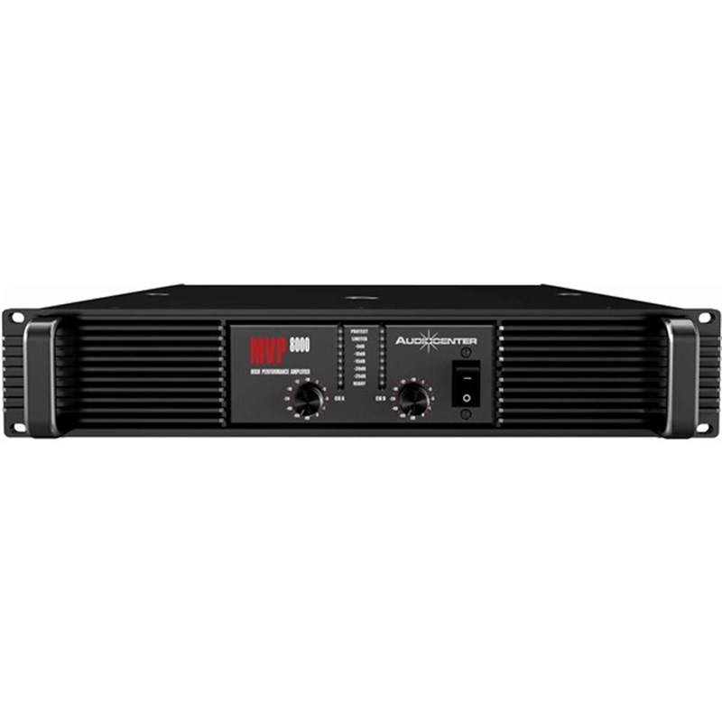 AudioCenter MVP8000 - 4 Ohm 2x1200W Güç Amplifikatörü