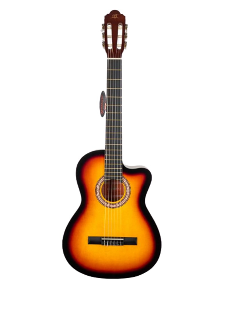 Barcelona LC 3900 CBSB Cutaway Brown Sunburst Klasik Gitar