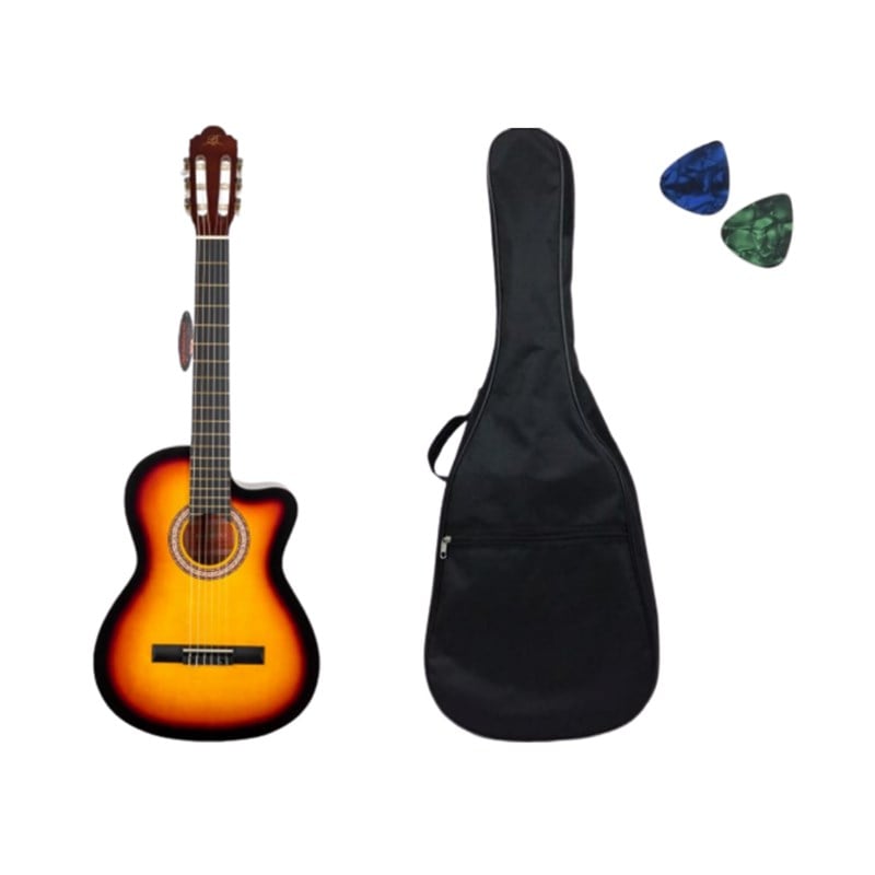 Barcelona LC 3900 CBSB Cutaway Brown Sunburst Klasik Gitar