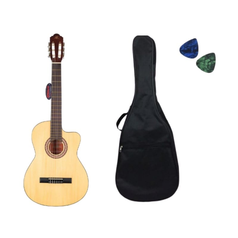 Barcelona LC 3900 CNL Cutaway Tam Boy Natural Klasik Gitar