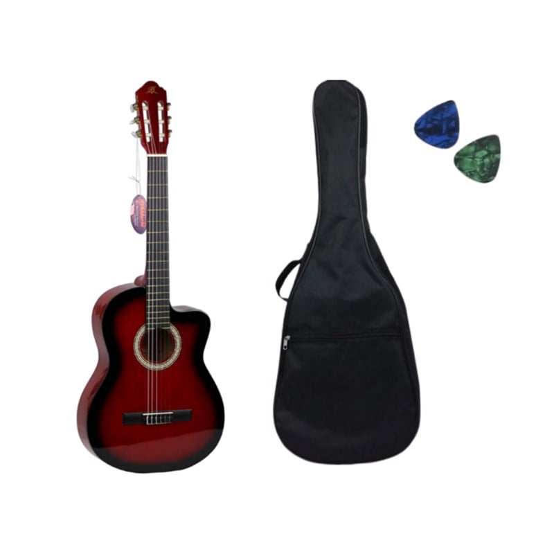 Barcelona LC 3900 CRDS Cutaway Kırmızı Klasik Gitar