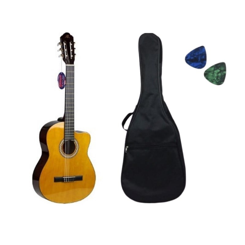 Barcelona LC 3900 CYW Kahverengi Tam Boy Klasik Gitar