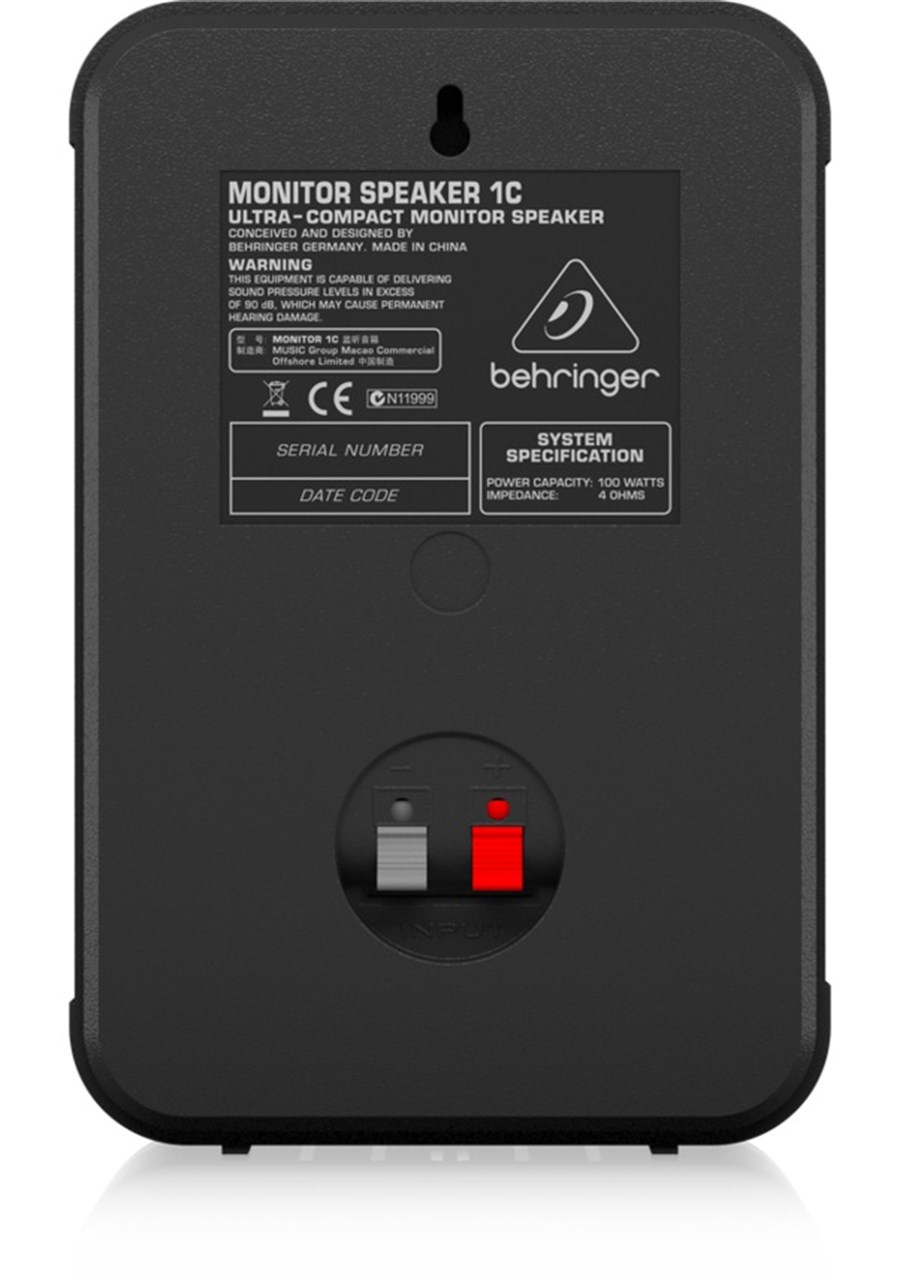 Behringer 1C-BK 100 Watt 5 İnç Pasif Stüdyo Monitör Hoparlör