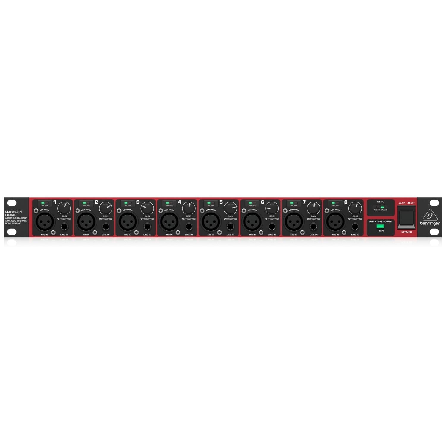 Behringer ADA8200 8 Kanal Mikrofon Preamp