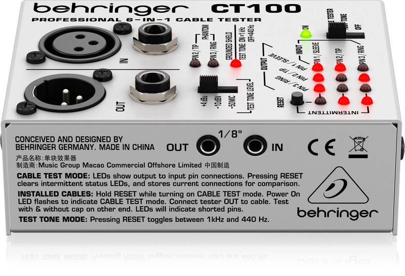 Behringer CT100 Kablo Test Cihazı