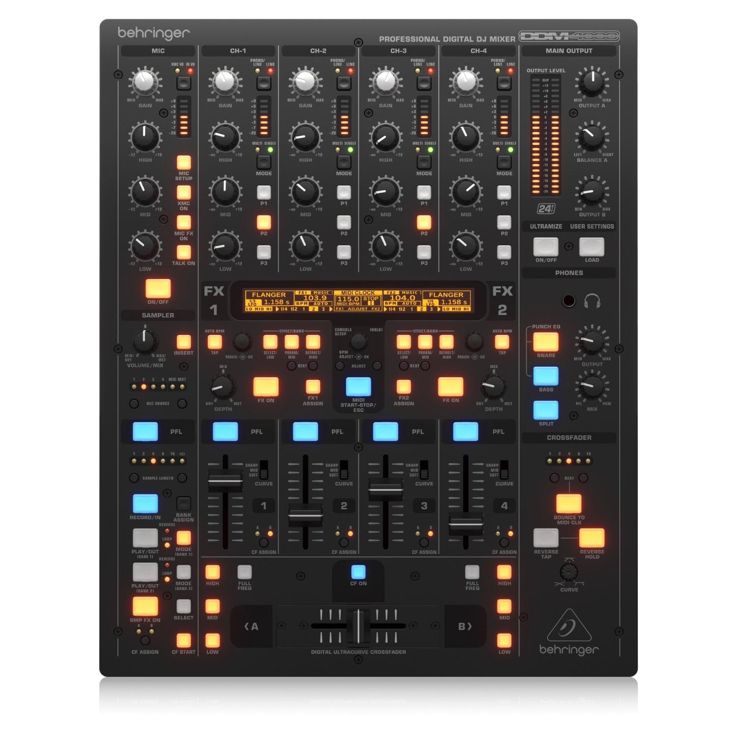 Behringer DDM4000 Ultimate 5 Kanal Dijital DJ Mikseri