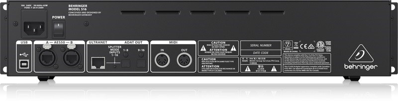 Behringer Dijital Snake S16 16 Kanal Stagebox