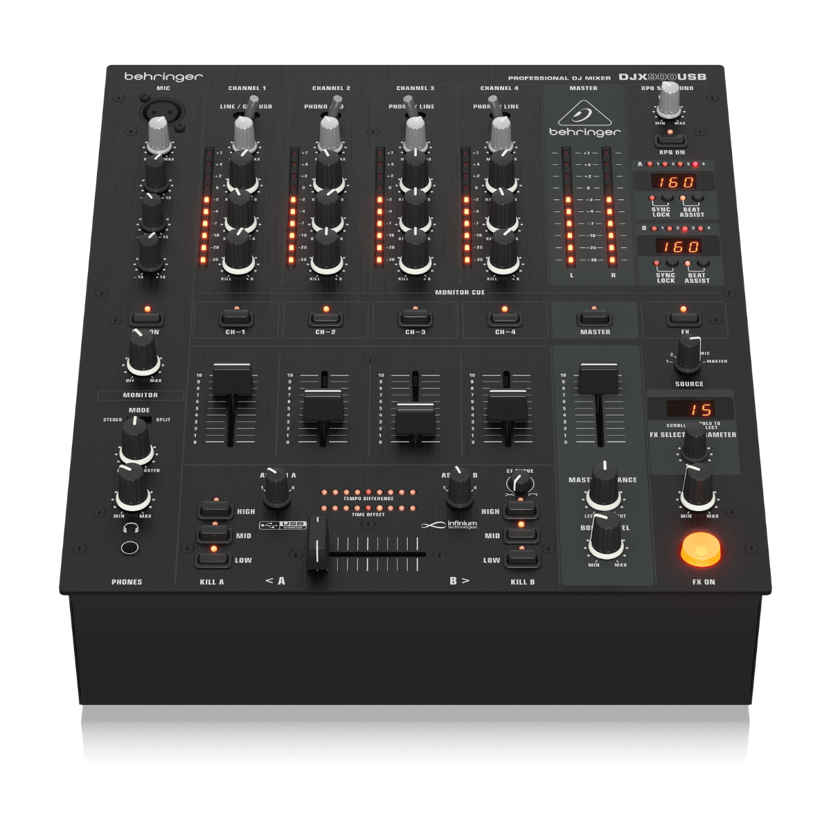 Behringer DJX900USB Profesyonel 5 Kanallı DJ Mikser