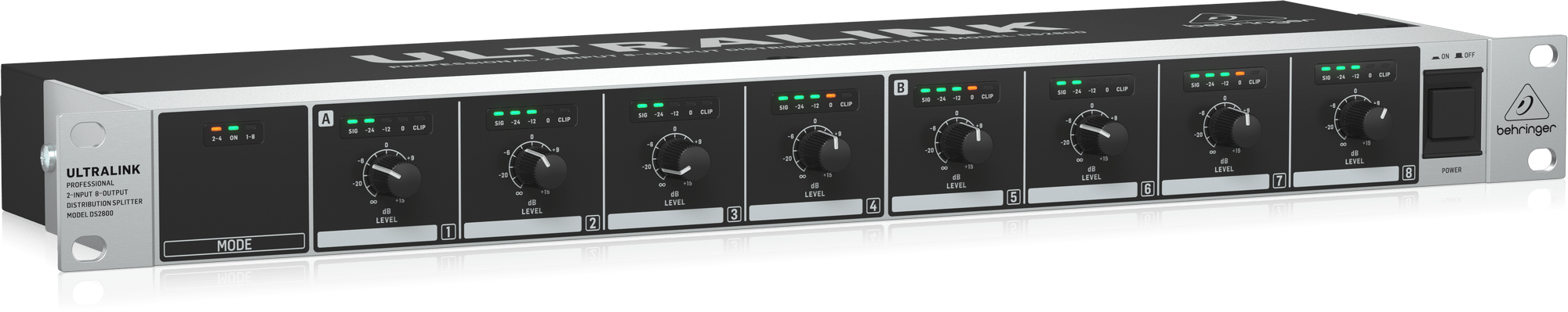 Behringer DS2800 2 Giriş 8 Çıkışlı Splitter