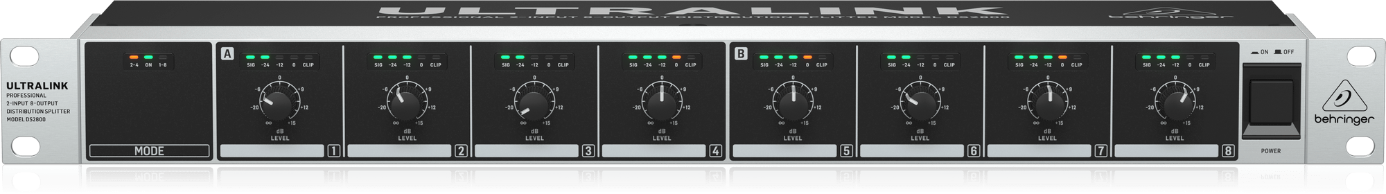 Behringer DS2800 2 Giriş 8 Çıkışlı Splitter