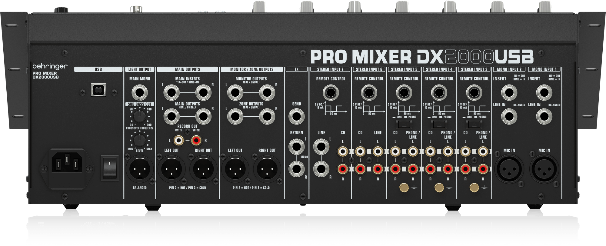 Behringer DX2000USB Profesyonel 7 Kanal DJ Mikser