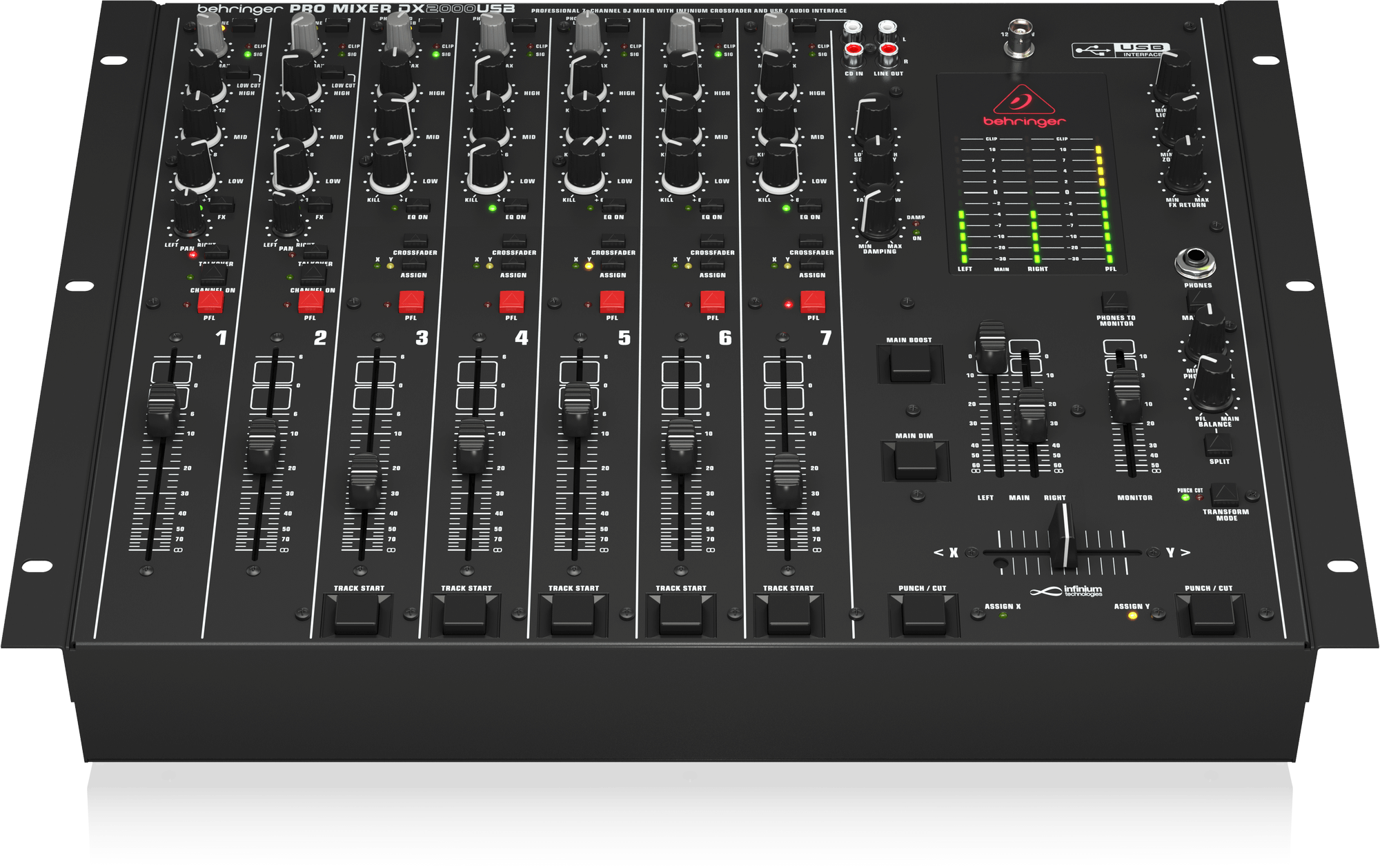 Behringer DX2000USB Profesyonel 7 Kanal DJ Mikser