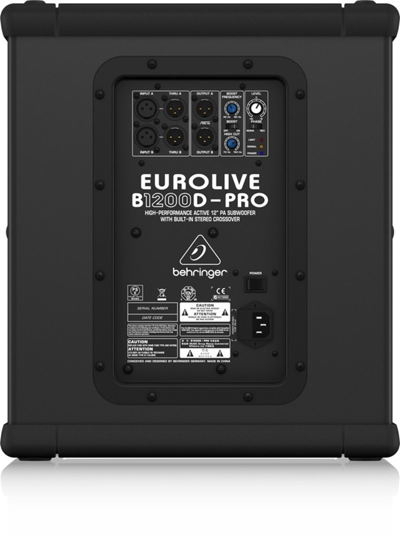 Behringer EUROLIVE B1200D-PRO 12 inç 500W Aktif Subbass