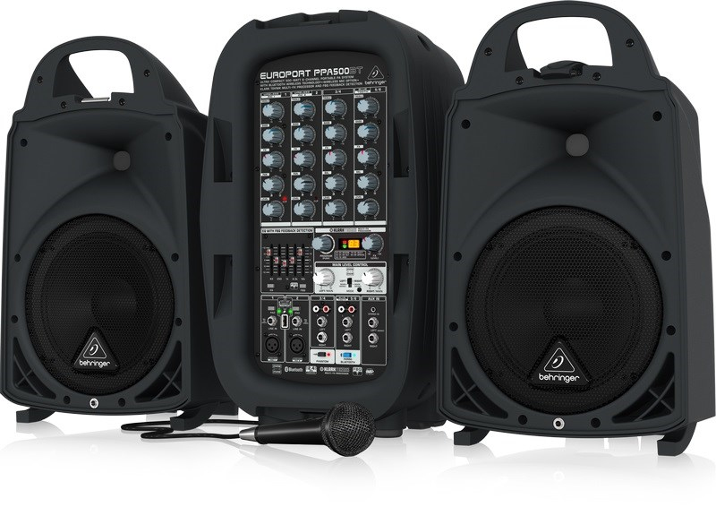 Behringer EUROPORT PPA500BT 500W 6 Kanal Seyyar Hoparlör
