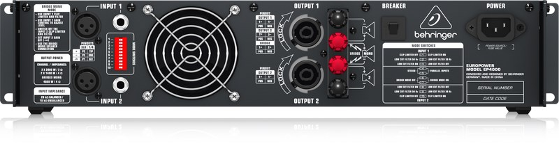 Behringer Europower EP4000 Profesyonel 4000W Stereo Power Anfi