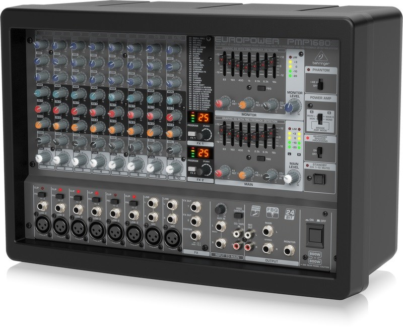 Behringer EUROPOWER PMP1680S Çift Efektli 10 Kanal 1600W Küp Mikser