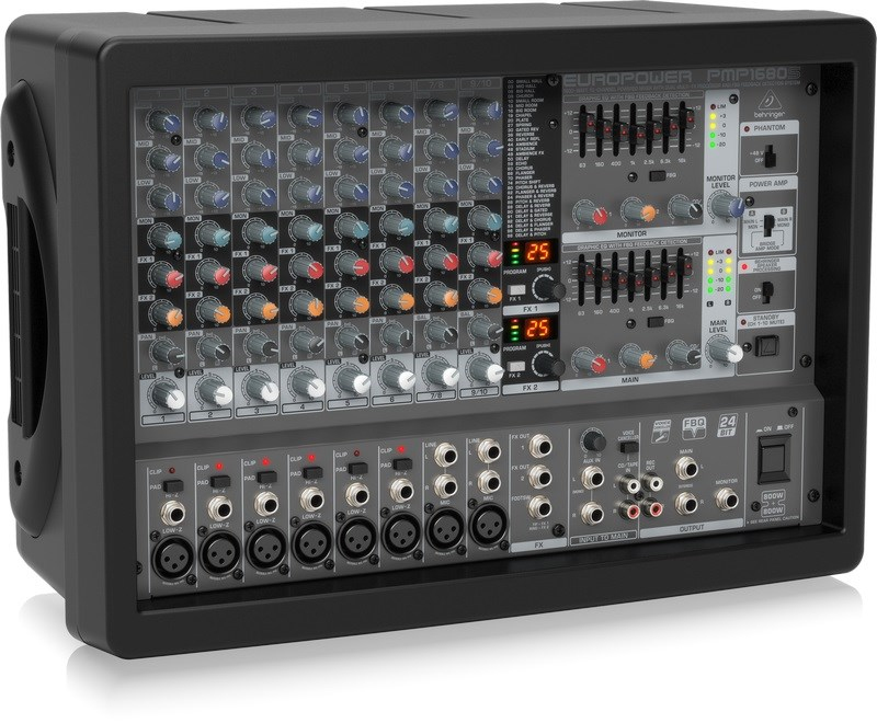 Behringer EUROPOWER PMP1680S Çift Efektli 10 Kanal 1600W Küp Mikser