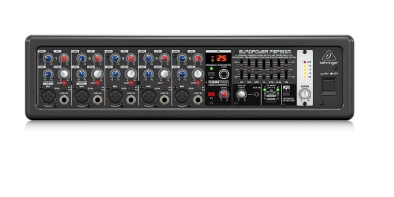 Behringer EUROPOWER PMP550M 5 Kanal Efektli 500W Amfili Mikser