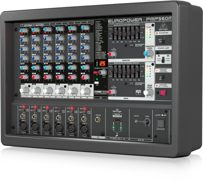 Behringer EUROPOWER PMP560M 6 Kanal 500W Power Mikser