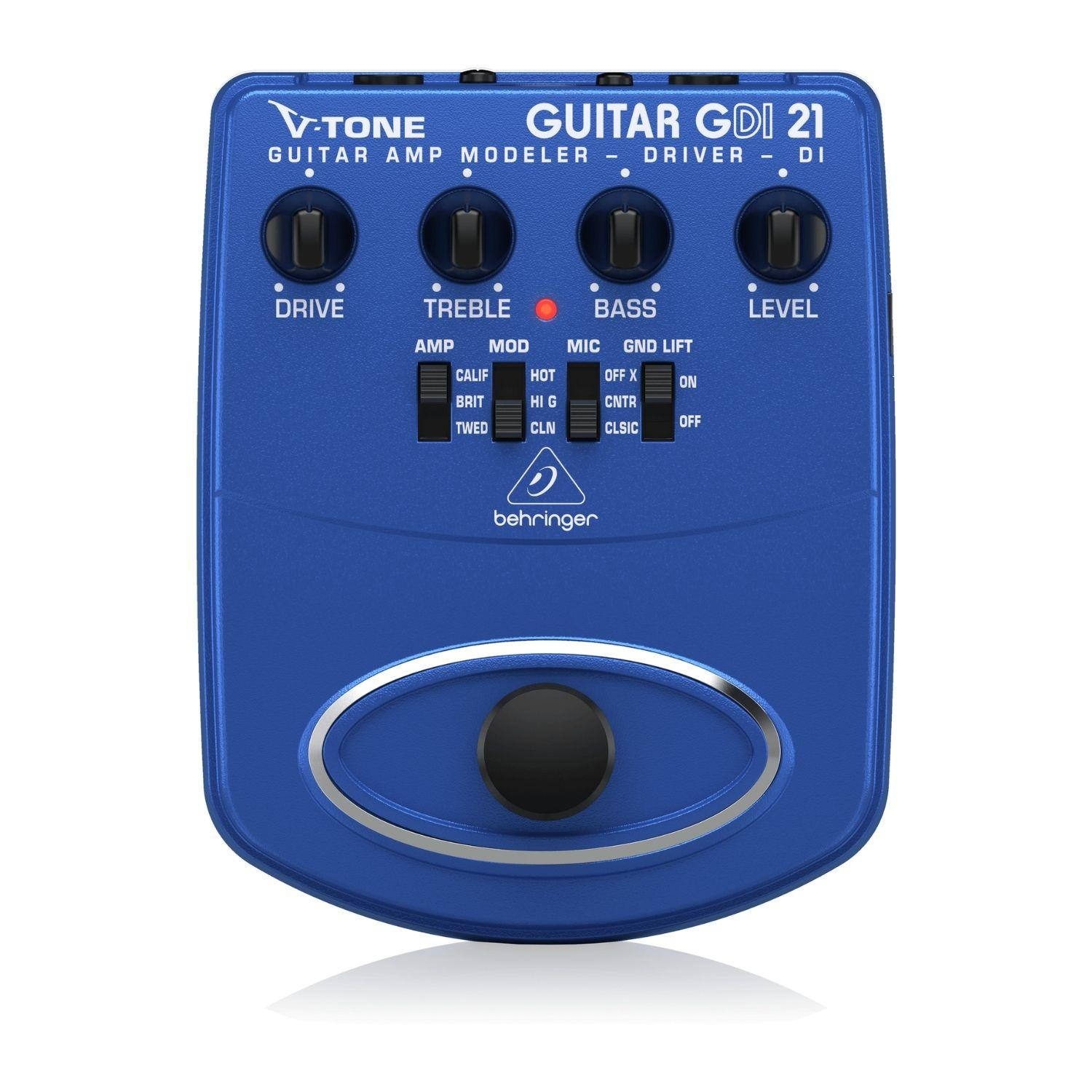 Behringer GDI21 V-TONE Pedallı DI Box ve Elektro Gitar Preamfisi