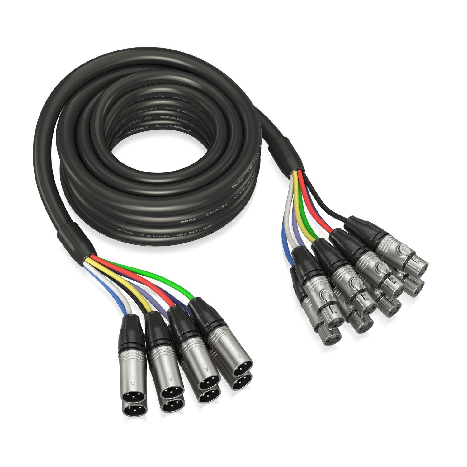 Behringer Gold Performance 5 m (16,4 ft) XLR Konnektörlü 8 Yönlü Çok Çekirdekli Kablo