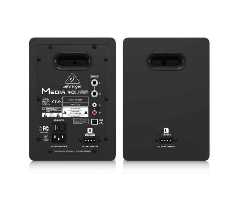 Behringer MEDIA 40USB 150W 2 Yollu USB Girişli Aktif Stüdyo Monitörü
