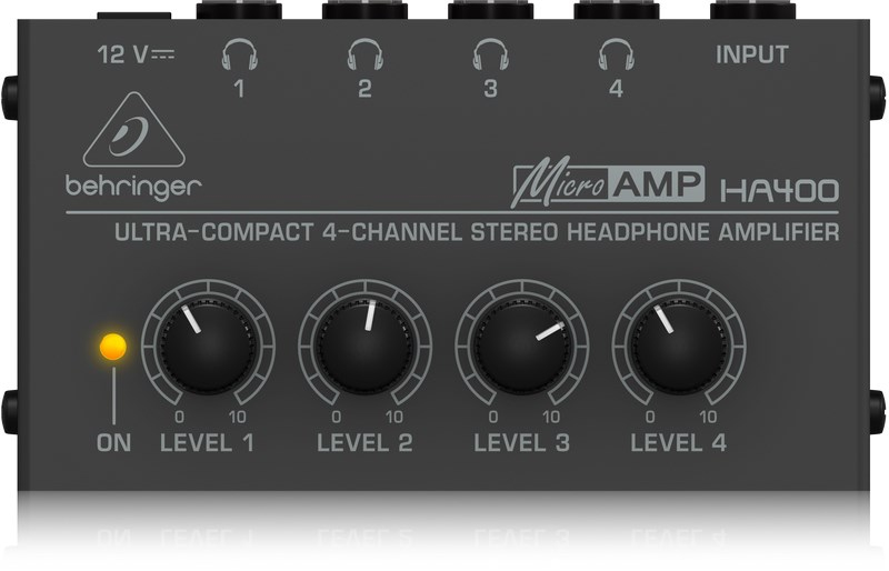 Behringer MICROAMP HA400 4 Kanal Kulaklık Anfisi