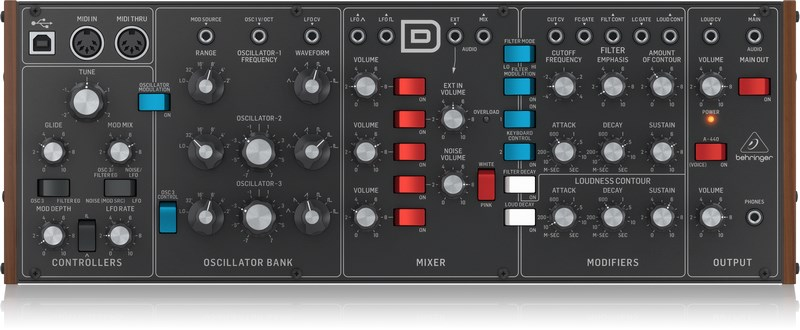 Behringer MODEL D 3 VCOlu Analog Sintesayzır