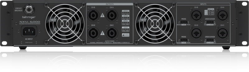 Behringer NX4-6000 4 Kanal 6000 Watt Güç Amplifikatörü