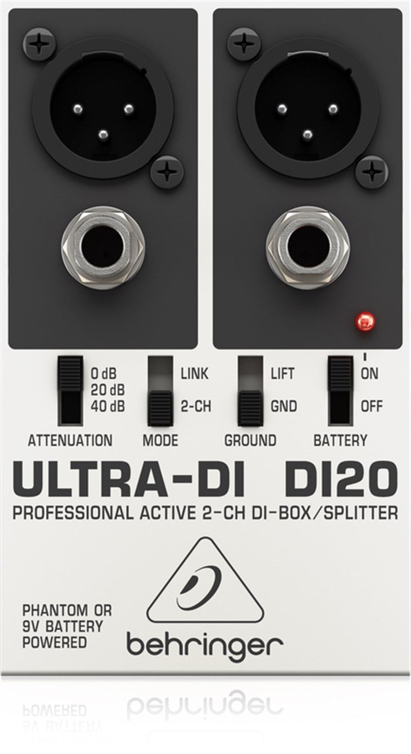 Behringer ULTRA-DI DI20 2 Kanal Aktif Di-Box Splitter