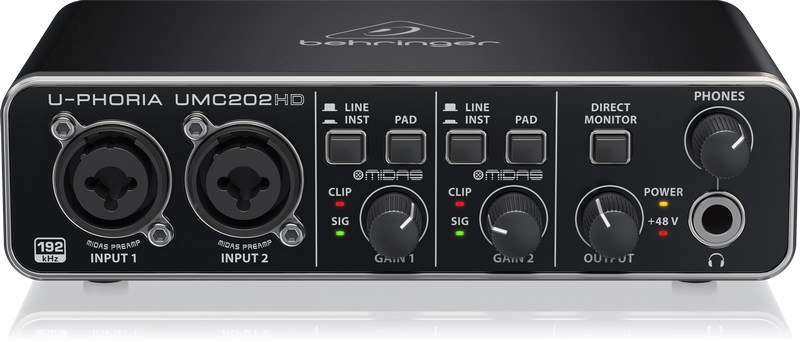 Behringer UMC202HD 2 Giriş 2 Çıkış Ses Kartı