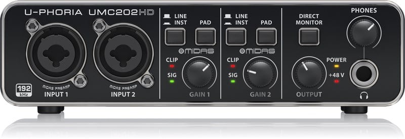 Behringer UMC202HD 2 Giriş 2 Çıkış Ses Kartı