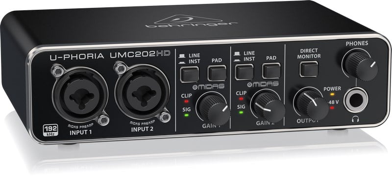 Behringer UMC202HD 2 Giriş 2 Çıkış Ses Kartı