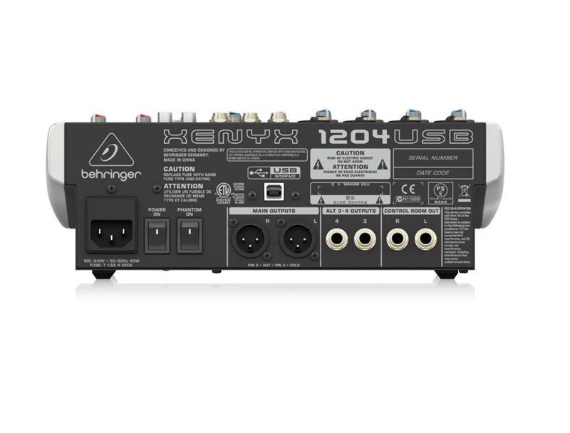 Behringer XENYX 1204USB 12 Kanal USB Kartlı Kayıt Mikseri