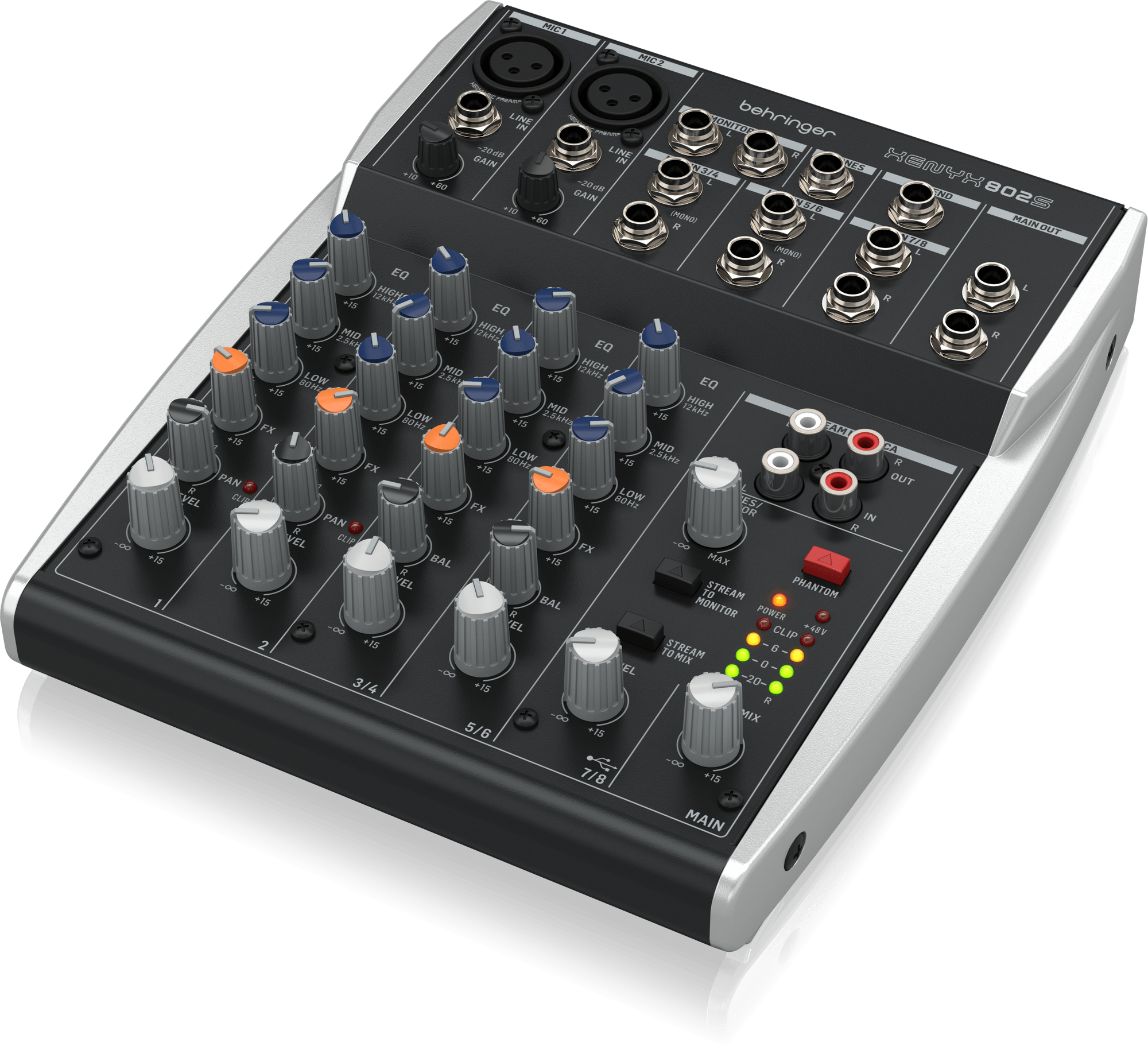 Behringer XENYX 802S 8 Kanal USB Girişli Analog Mikser