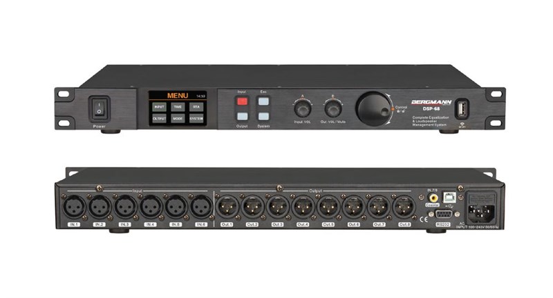 Bergmann DSP-68 6 Giriş 8 Çıkışlı Zone Prosesör