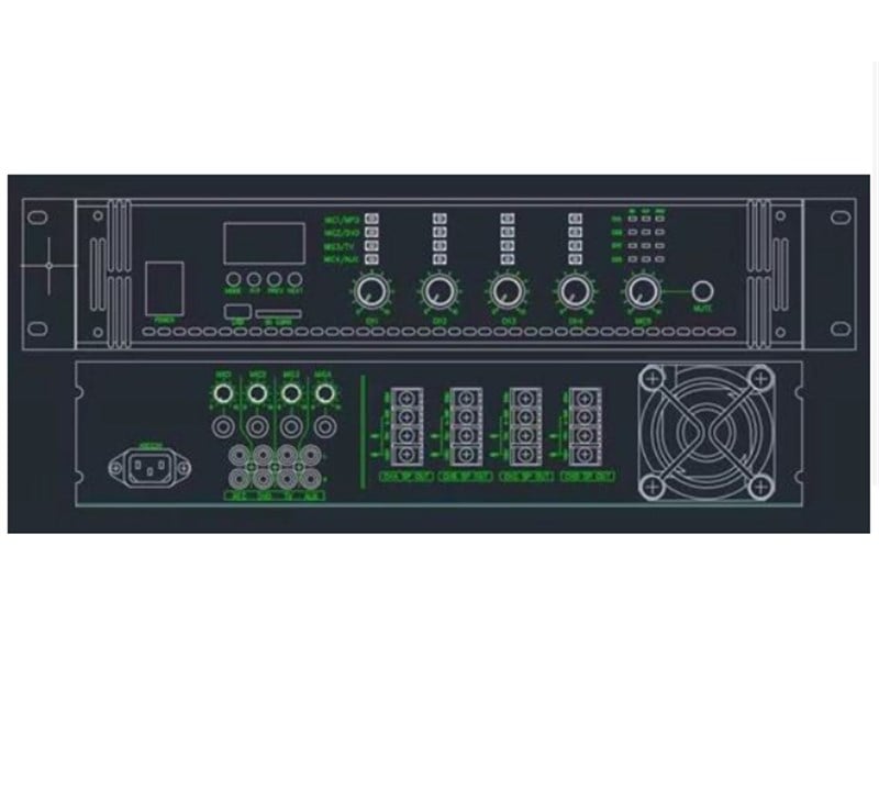 Bofmann BF-4150TMX 4x150W Hat Trafolu Amplifikatör
