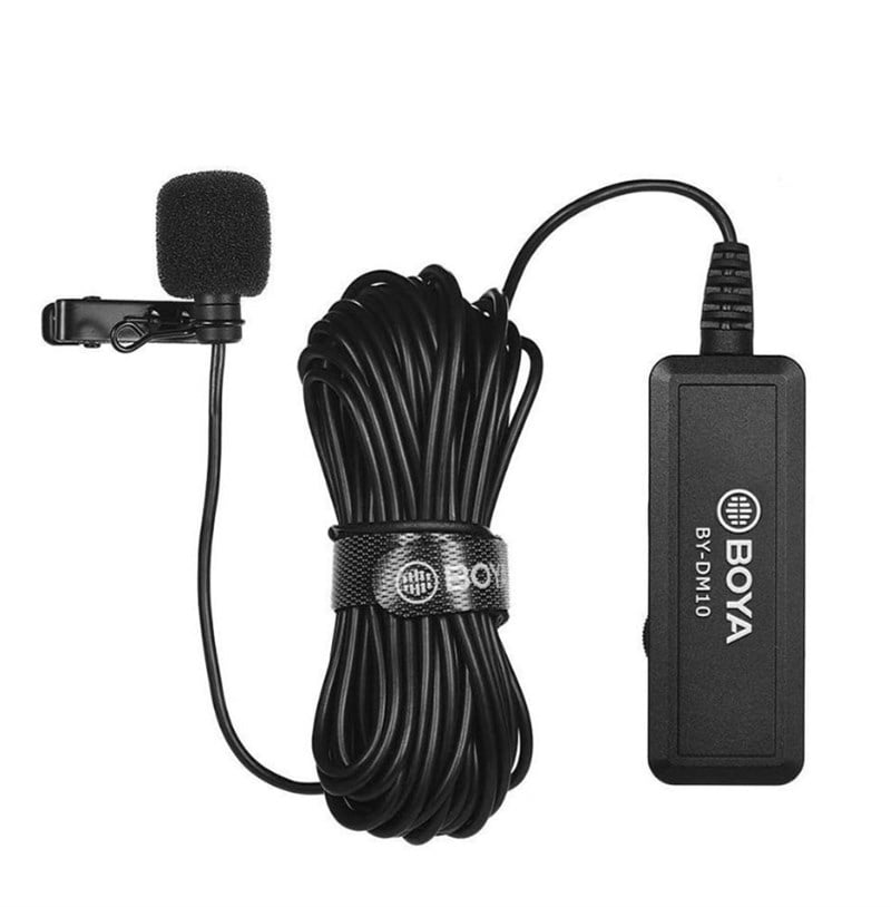 Boya BY-DM10 Ses Ayarlı PC Iphone Yaka Mikrofonu 