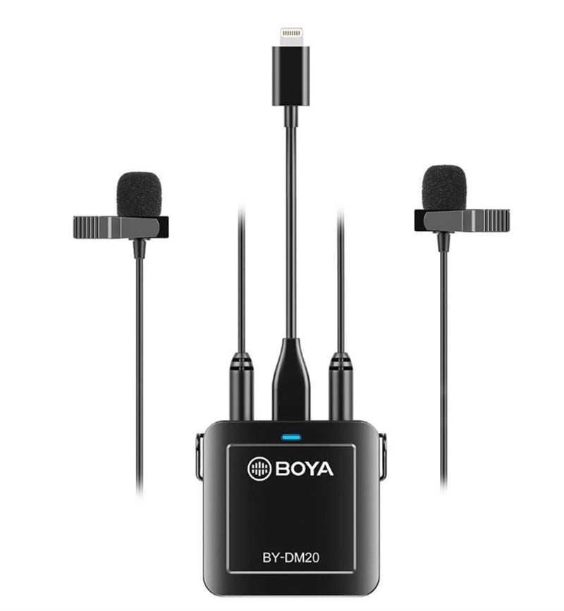 Boya BY-DM20 Dijital  Pc Telefon İkili Yaka Mikrofonu Kit