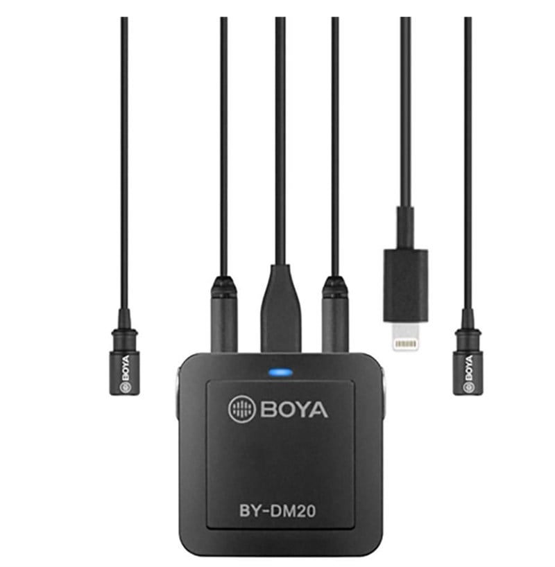 Boya BY-DM20 Dijital  Pc Telefon İkili Yaka Mikrofonu Kit