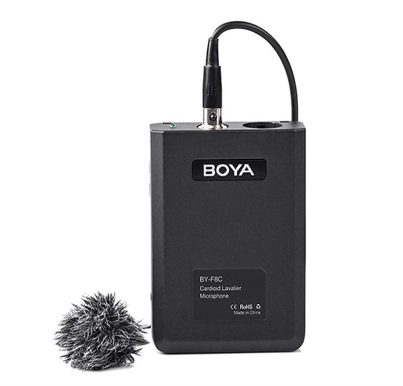 Boya BY-F8C Tek Yönlü Yüksek Kalite Vokal Yaka Mikrofonu
