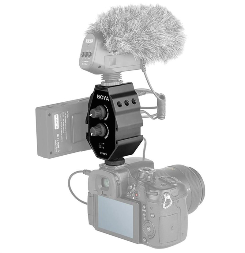 Boya BY-MP4 Telefon ve Kamera Mikrofon Ses Mikseri