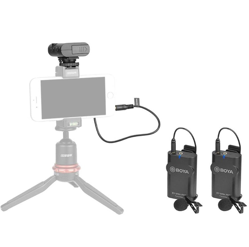 Boya BY-WM4 Pro K2  Telefon ve Tablet için Youtuber İkili Yaka Mikrofonu 