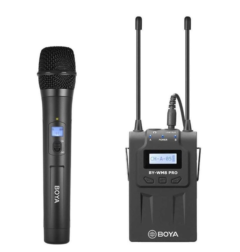 Boya BY-WM8 Pro Kit-3 Youtuber Vlogger Kablosuz El Mikrofon Seti