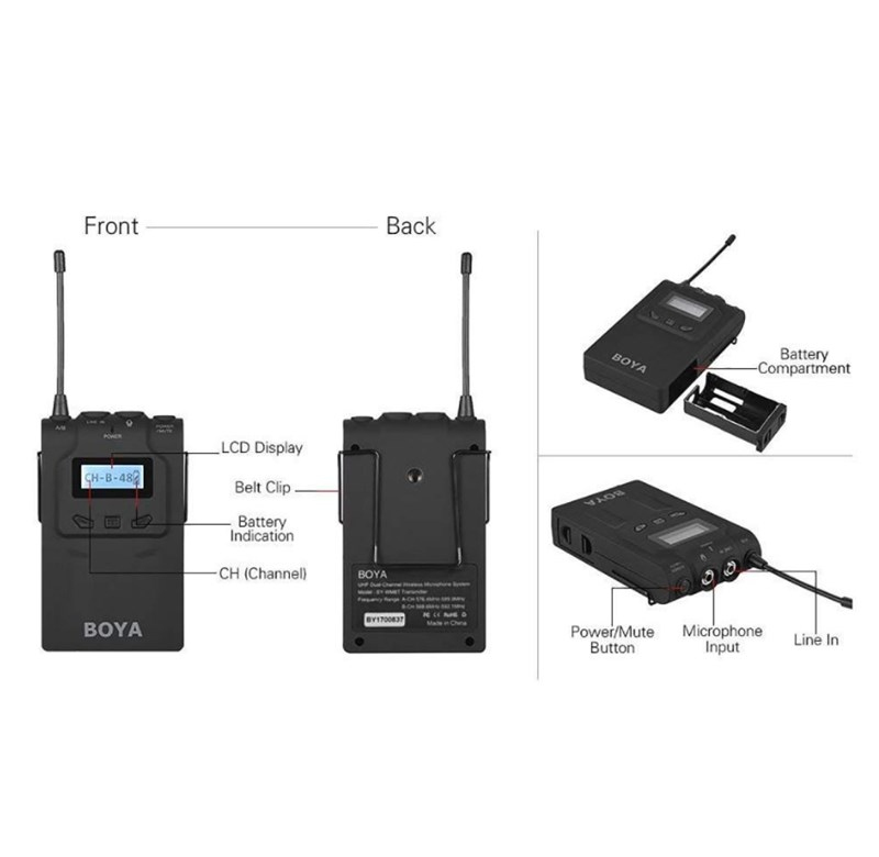 Boya TX8 Pro Kablosuz Mikrofon Vericisi 